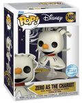 Φιγούρα Funko POP! Disney: The Nightmare Before Christmas - Zero as the Chariot (Special Edition) #1403 - 2t