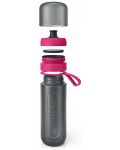 Μπουκάλι νερού φιλτραρίσματος  BRITA - Fill&Go Active, 0.6 l,ροζ - 3t