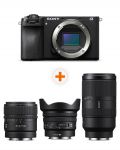 Φωτογραφική μηχανή Sony - Alpha A6700, Black + Φακός Sony - E, 15mm, f/1.4 G + Φακός Sony - E PZ, 10-20mm, f/4 G + Φακός Sony - E, 70-350mm, f/4.5-6.3 G OSS - 1t