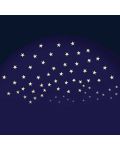 Φωσφορίζοντα αυτοκόλλητα Brainstorm Glow - Αστεράκια, 60 τεμάχια - 3t