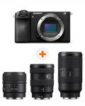 Φωτογραφική μηχανή Sony - Alpha A6700, Black + Φακός Sony - E, 15mm, f/1.4 G + Φακός Sony - E, 16-55mm, f/2.8 G + Φακός Sony - E, 70-350mm, f/4.5-6.3 G OSS - 1t