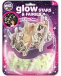 Φωσφοριζέ αυτοκόλλητα Brainstorm Glow - Αστέρια και νεράιδες, 43 τεμάχια - 1t