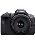 Φωτογραφική μηχανή Canon - EOS R100, RF-S 18-45mm, f/4.5-6.3 IS STM, Black - 1t