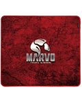 Gaming pad για ποντίκι Marvo - G39, L, μαλακό, κόκκινο - 1t