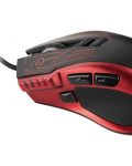 Ποντίκι Gaming Yenkee - 3028RD Resistance, οπτικό, μαύρο/κόκκινο - 4t