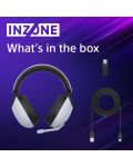 Gaming ακουστικά Sony - Inzone H7, PS5, ασύρματα, λευκά - 10t