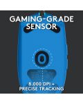 Gaming ποντίκι  Logitech - G102 Lightsync, οπτικό RGB, μπλε  - 4t