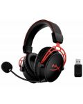 Gaming ακουστικά HyperX - Cloud Alpha, ασύρματα, μαύρο/κόκκινο - 2t