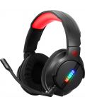 Gaming ακουστικά Marvo - HG9065, μαύρα/κόκκινα - 1t