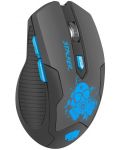 Gaming ποντίκι Fury - Stalker, οπτικό, ασύρματο, μαύρο/μπλε - 2t