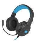 Gaming ακουστικά Fury - Warhawk, RGB, μαύρα/μπλε - 1t
