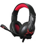 Gaming ακουστικά Marvo - HG8928, μαύρα/κόκκινα - 1t
