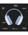 Ακουστικά Gaming Logitech - G435, ασύρματα, λευκά - 9t