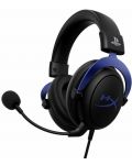 Gaming ακουστικά με μικρόφωνο HyperX - Cloud Blue, PS5, μαύρα - 1t