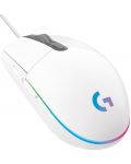 Gaming ποντίκι Logitech - G102 Lightsync, οπτικό RGB άσπρο - 1t