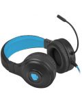 Gaming ακουστικά Fury - Warhawk, RGB, μαύρα/μπλε - 2t