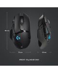Gaming ποντίκι Logitech - G502 LightSpeed, ασύρματο, μαύρο - 10t