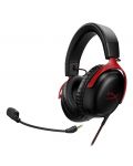Ακουστικά gaming HyperX - Cloud III, μαύρο/κόκκινο - 2t