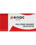 Γόμα μολυβιού Penac - 4,3 x 2,1 x 1,3 cm, κόκκινο - 1t