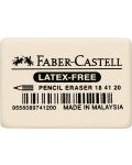 Γόμα Faber-Castell - 7041-20, μεγάλο, λευκό - 1t