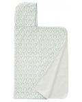 Πετσέτα με κουκούλα Fresk - Drops Ether, 100 x 75 cm, μπλε - 1t