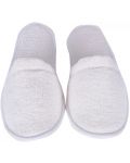 Βαμβακερές παντόφλες  PNG - Λευκές,One size , 100% βαμβάκι - 1t