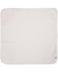 Πετσέτα με κουκούλα Lassig - Cozy Care, 90 х 90 cm, λευκό - 1t