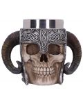 Ποτήρι μπύρας Nemesis Now Adult: Medieval - Viking Skull - 1t