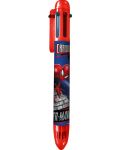 Στυλό με 6 χρώματα Kids Licensing - Spider-Man - 1t