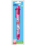 Στυλό με 6 χρώματα Kids Licensing - Peppa Pig - 2t