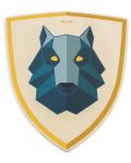 Σετ παιχνιδιού Janod - Ξύλινο σπαθί και ασπίδα, λύκος - 8t