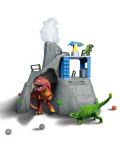 Σετ παιχνιδιού Schleich Dinosaurs - Βάση κατασκήνωσης , αποστολή στο ηφαίστειο - 5t