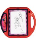 Σετ παιχνιδιού Lexibook - Προβολέας ζωγραφικής Ladybug,με στένσιλ και σφραγίδες - 4t