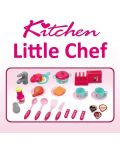 Σετ παιχνιδιών Buba Kitchen Cook - Παιδική κουζίνα, ροζ - 3t