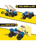 Σετ παιχνιδιού Hot Wheels Monster Truck - Smash & Crash Race Ace, 85 μέρη  - 4t