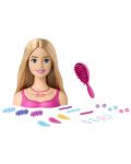 Σετ παιχνιδιών Barbie - Μανεκέν για χτενίσματα με αξεσουάρ - 4t