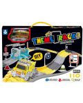 Σετ παιχνιδιού Felyx Toys - Πίστα με φωτιζόμενο φορτηγό, 110 κομμάτια - 1t