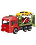 Σετ παιχνιδιού Vehicle Engineering - Μεταφορέας αυτοκινήτων με δύο αυτοκίνητα, ποικιλία - 1t