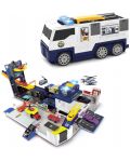 Σετ παιχνιδιών Dickie Toys - Πτυσσόμενο αστυνομικό φορτηγό - 1t