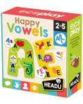 Σετ παιχνιδιού Headu Happy Vowels - Χαρούμενα φωνήεντα - 1t