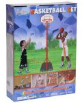 Σετ παιχνιδιού King Sport - Καλάθι μπάσκετ με μπάλα, έως 236 cm - 5t