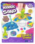 Σετ παιχνιδιού  Spin Master - Kinetic Sand,Κινητική άμμος  Squish N Create - 1t