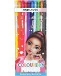 Χρωματιστά μολύβια που διαγράφονται Depesche TopModel - 10 χρώματα - 1t