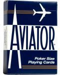 Τραπουλόχαρτα Aviator - Poker Standard index μπλε/κόκκινη πλάτη - 2t