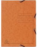 Φάκελος από χαρτόνι Exacompta - με λάστιχο, πορτοκαλί - 1t
