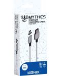 Καλώδιο Konix - Mythics Premium Magnetic Cable 3 m, άσπρο(PS5) - 1t