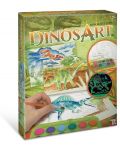 Εικόνες για χρωματισμό  DinosArt - Δεινόσαυροι, με μπογιές ακουαρέλας - 1t