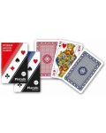 Τράπουλα Piatnik -poker, bridge, canasta 1199, χρώμα κόκκινο - 1t