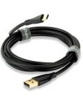 Καλώδιο QED - Connect QE8184, USB-C/USB-A, 0.75m, μαύρο - 1t