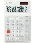 Αριθμομηχανή Casio - JE-12 E, επιφάνεια εργασίας, 12ψήφιο, λευκό - 1t